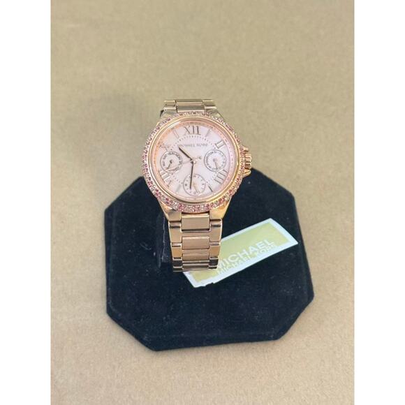Michael Kors MK7273 Mini Multifunction Rose Gold Tone Stainless Steel Watch - Picture 4 of 5